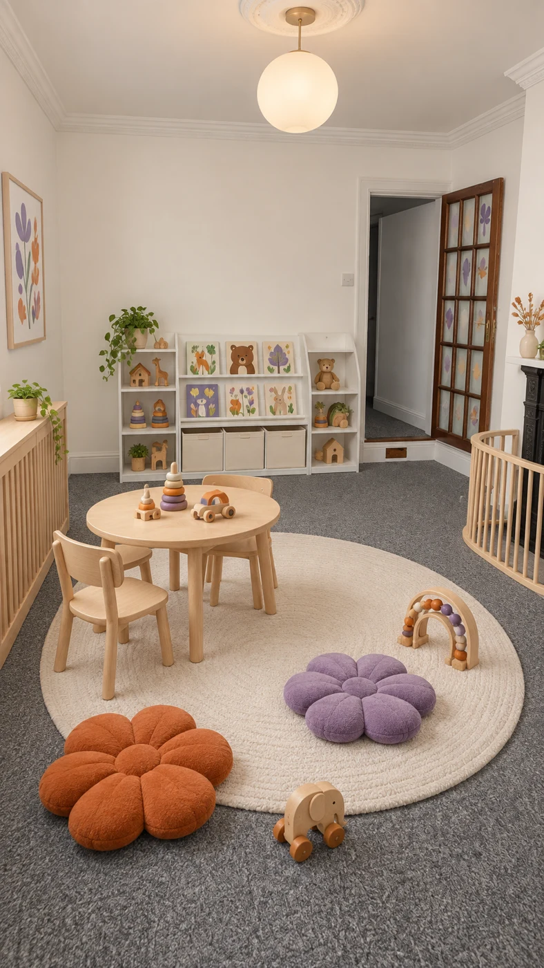Illustrative playroom for the sample setting Orange tree playhouse